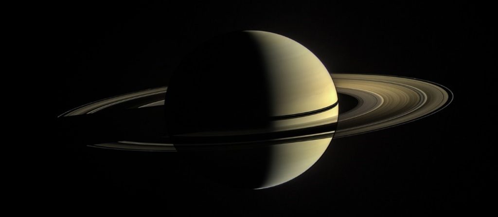 Cassini’s view from orbit around Saturn in 2010. Credit: NASA/JPL-Caltech/Space Science Institute